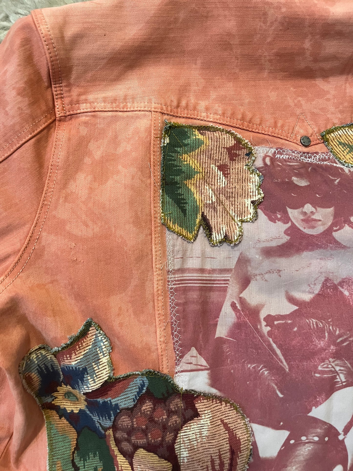 upholstery patchwork jacket
