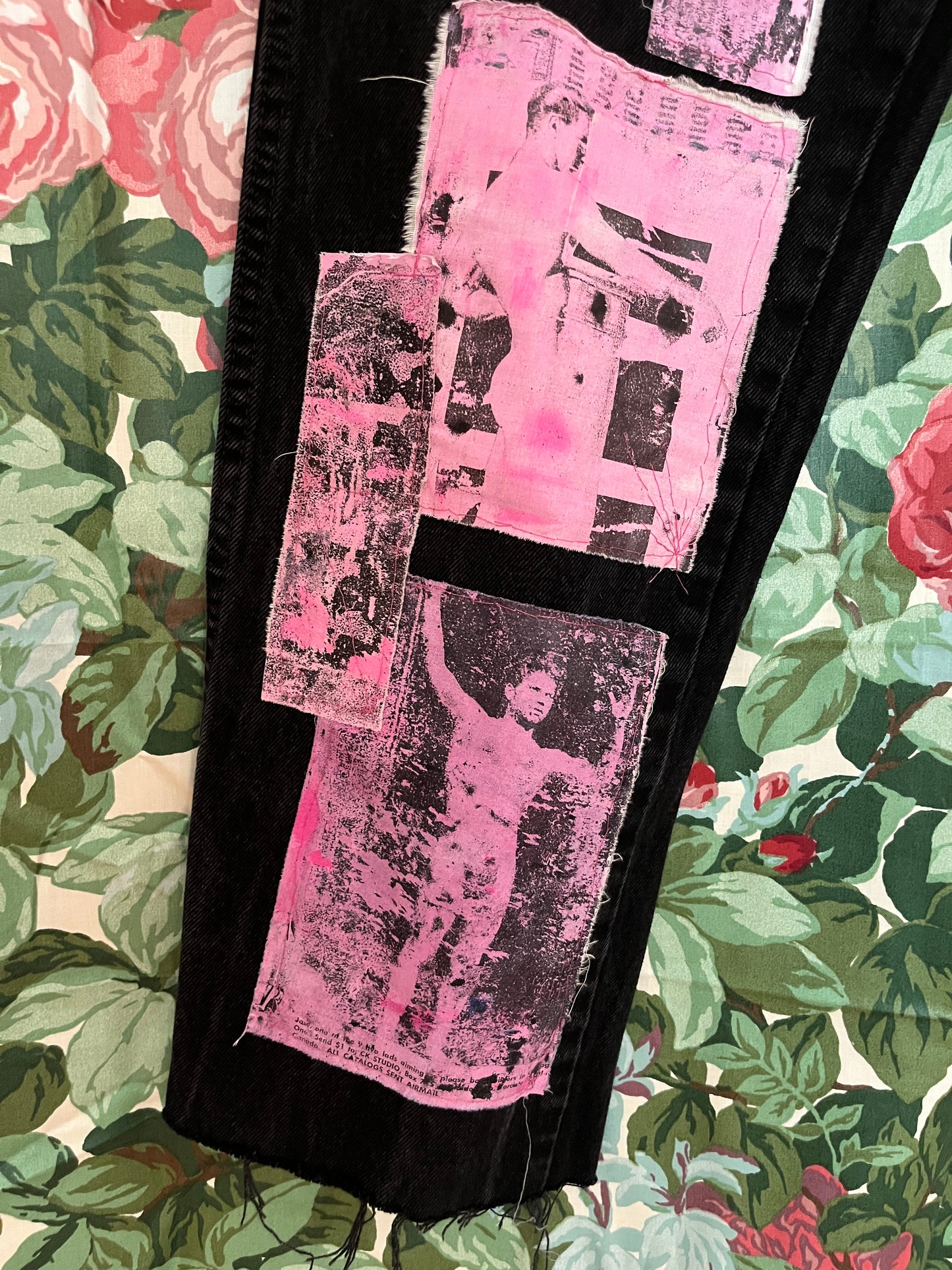 cropped patchwork rustlers