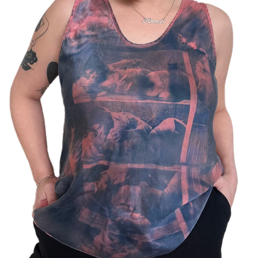 romance silk tank